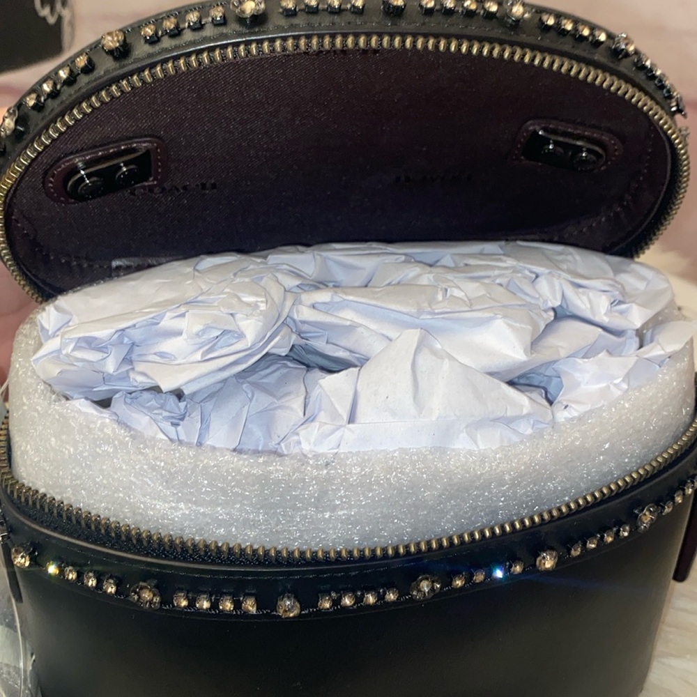 Coach Crystal Selena Gomez Trial Bag/Keychain “NOT PERFECT ALWAYS ME” 2pc Set - Picture 6 of 11